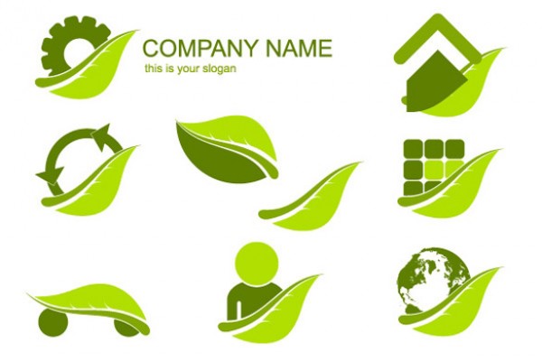 Vectors vector graphic vector unique recycle quality Photoshop pack original modern logos live green leaves leaf illustrator illustration high quality green fresh free vectors free download free ecology eco earth download creative AI 