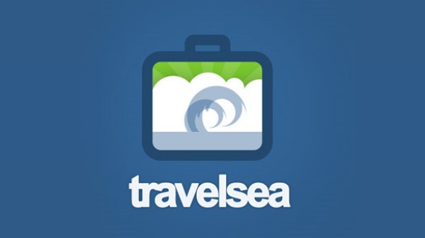 water trip travelsa travel tourism tour sea logo green cruise clean blue 