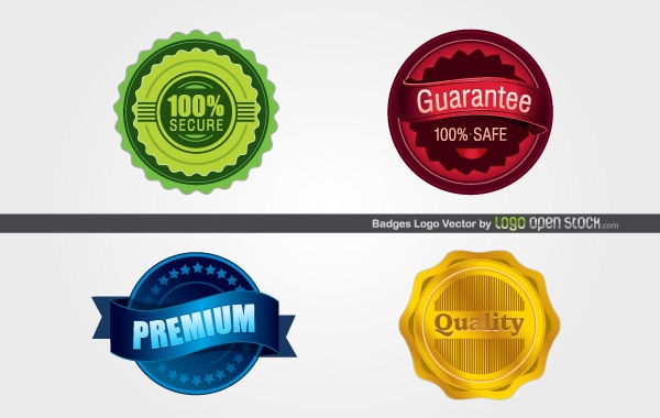 vector stars quality labels guaranteed gold free banners badges award 