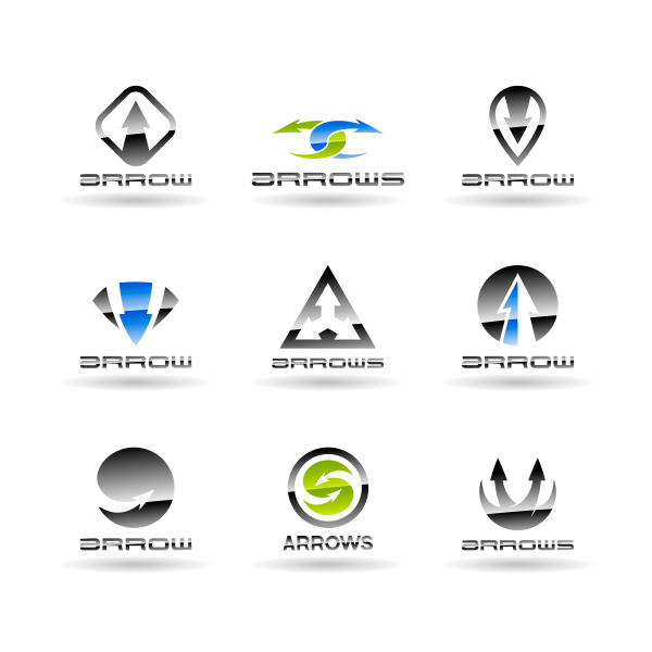 vector upward set motion logotypes logos free forward arrow logo abstract 