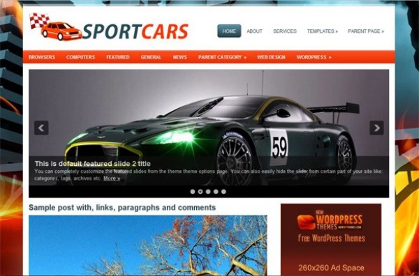 wp wordpress website webpage web unique ui elements ui theme stylish sportscars slideshow seo optimized quality php original new modern interface html hi-res HD fresh free download free elements download detailed design css creative clean cars 