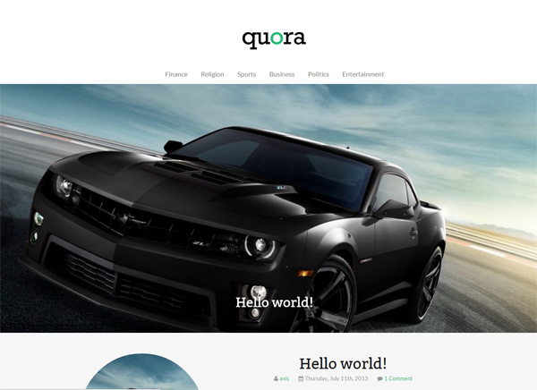 wp wordpress website ui elements theme Quora minimal jquery free download free download content slider 