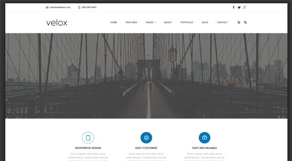 velox template responsive corporate website corporate 