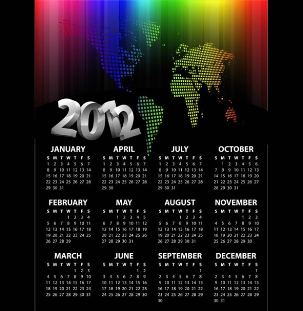 year 2012 world map web vector unique stylish rainbow colors quality original new illustrator high quality grid world map Grid map graphic fresh free download free download design creative colorful background abstract 2012 calendar 2012 