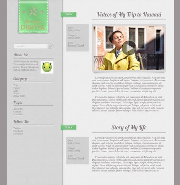 website webpage web unique ui elements ui tumblr theme template stylish quality psd personal blog personal original new modern minimalist interface hi-res HD fresh free download free elements download detailed design creative clean blog 