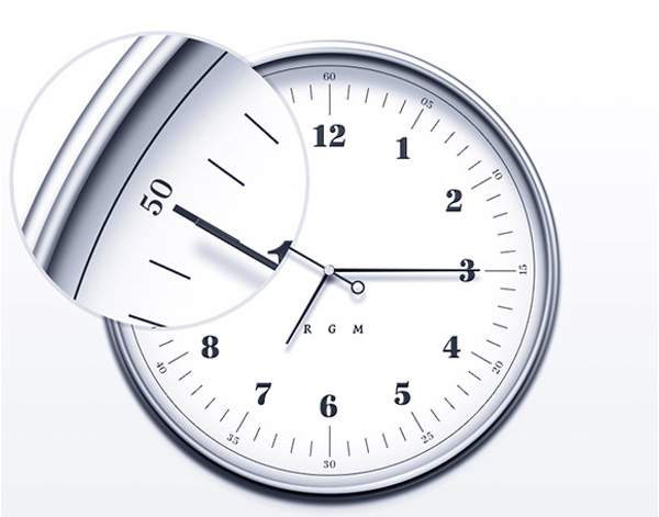white ui elements round metal trim free download free download desktop clock Arabic numerals analogue 