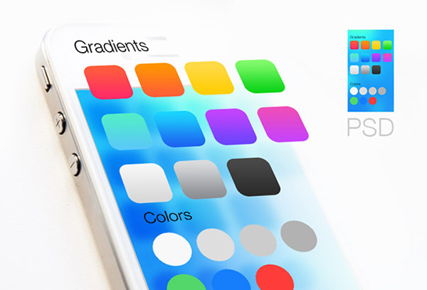 ui elements set pack ios7 gradients ios7 colors gradients free download free download colors 