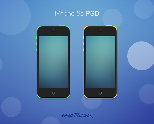 iphone 5c mockup iphone 5c front view free flat colors 