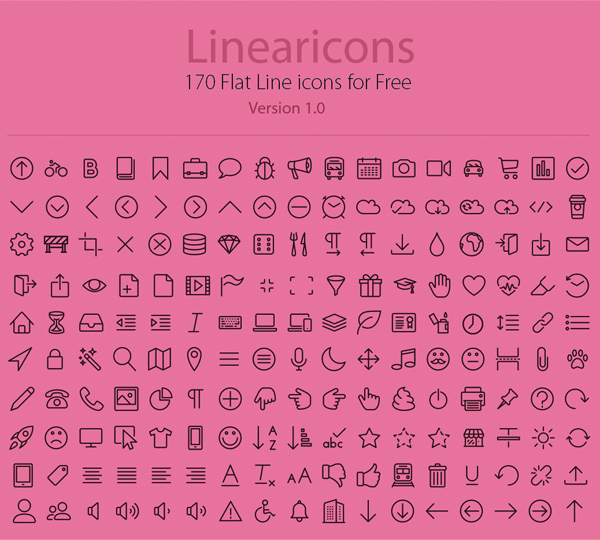 web icons vector set pack line icons icons 
