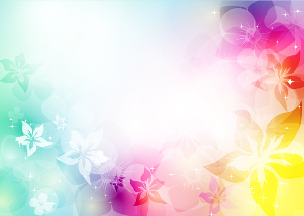 light frame floral bokeh background abstract 