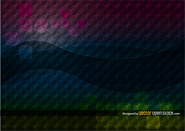 wave vector squares pattern illusion geometric free dark background abstract 