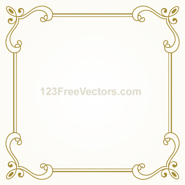 vector simple frame floral frame floral 