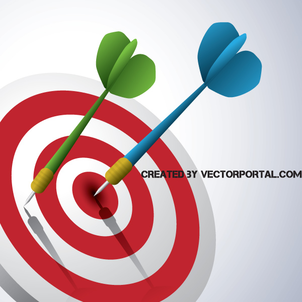 target success goal game darts colorful business bulls eye  