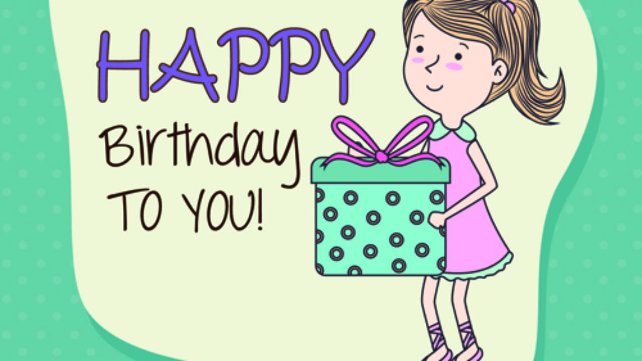 Cartoon Style Happy Birthday Greeting Card Template 05 Welovesolo