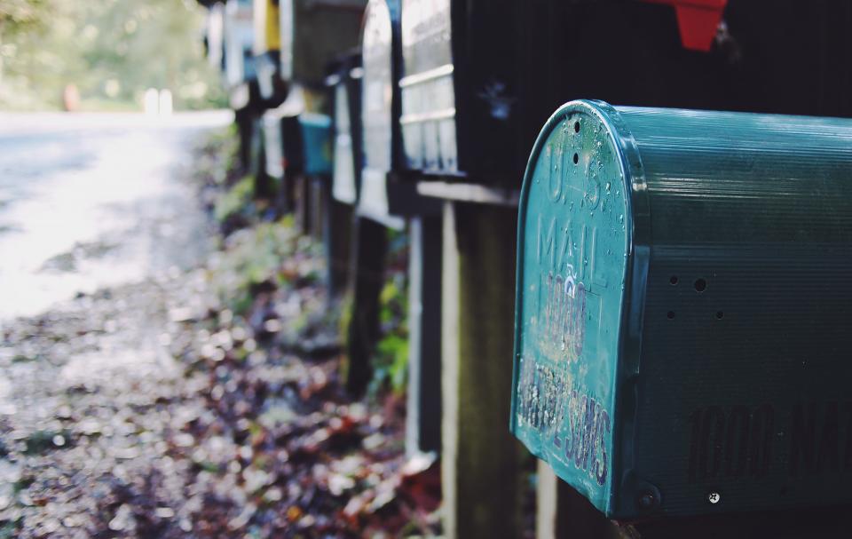 mailboxes, letters