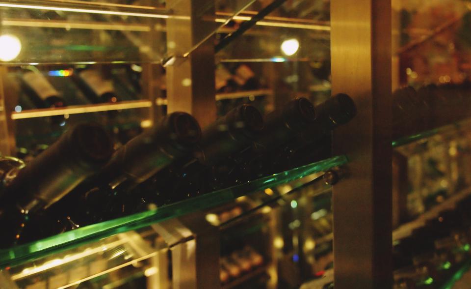 wine cellar bottles alcohol 