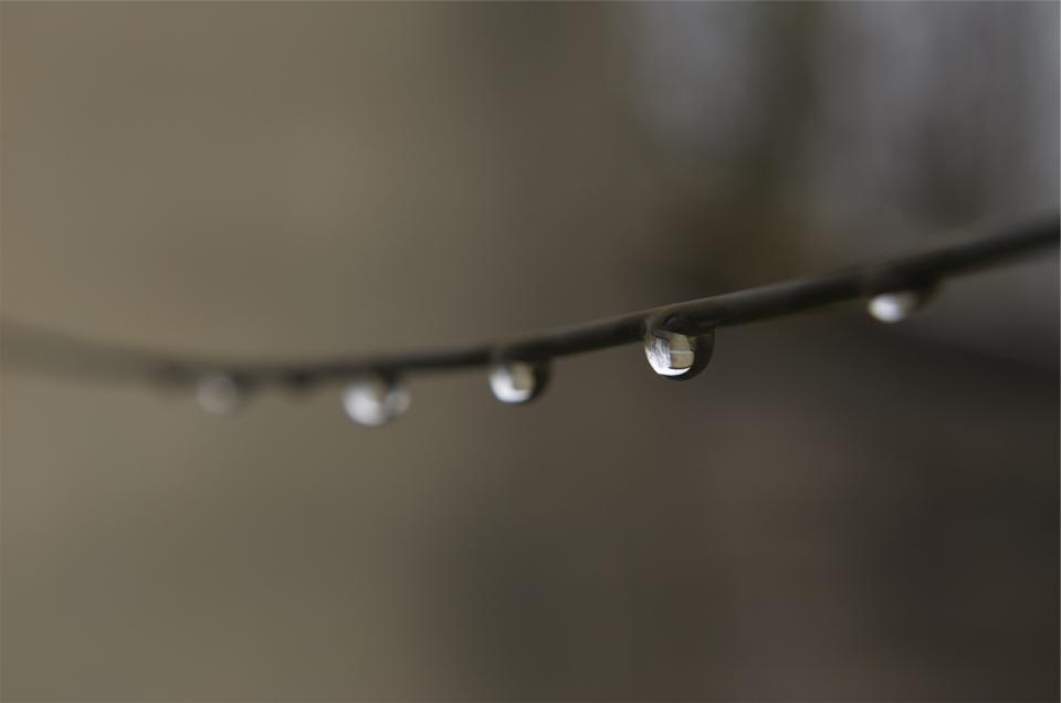 wire water drops 