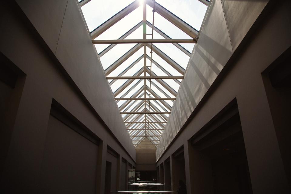 skylight hallway ceiling building architecture 