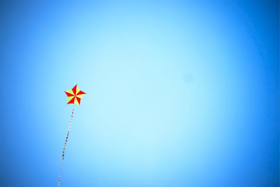 star sky kite blue 