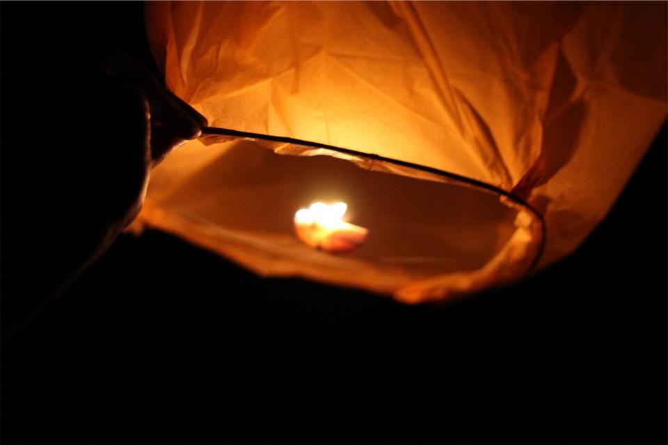 night lantern fire dark 