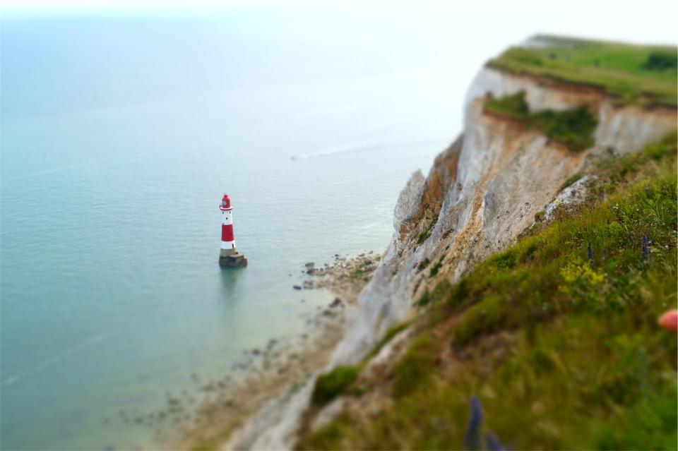water sea ocean lighthouse coast cliffs 