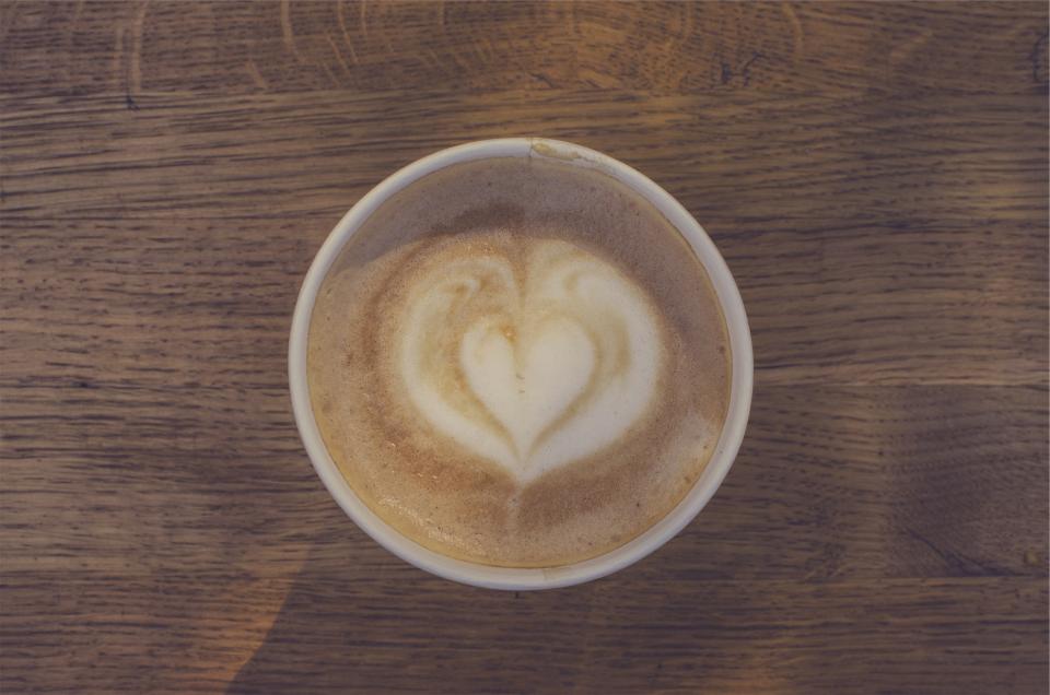 wood milk latte heart froth foam coffee cappuccino 