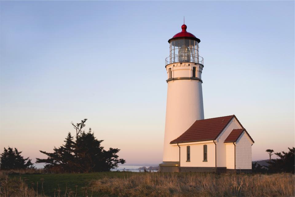 lighthouse, blue, sky