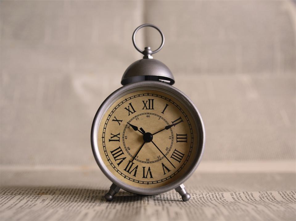 vintage time clock alarm 