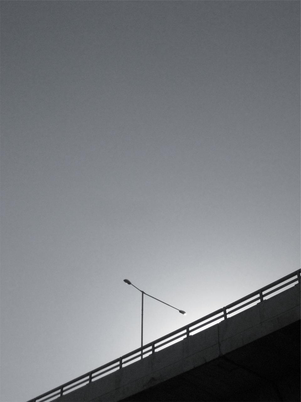 overpass lamp post black and white - WeLoveSoLo