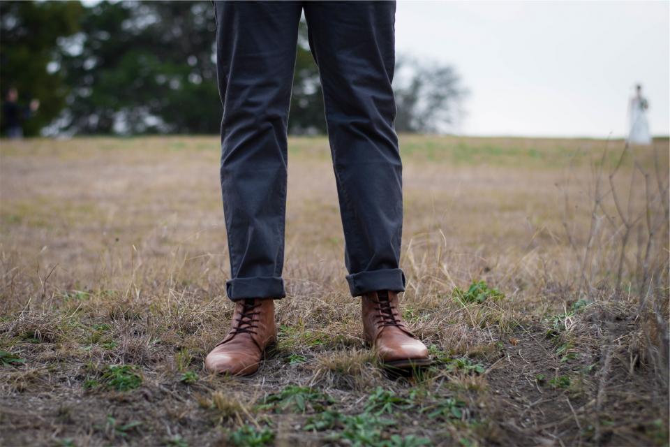 shoes pants folded field fashion boots 