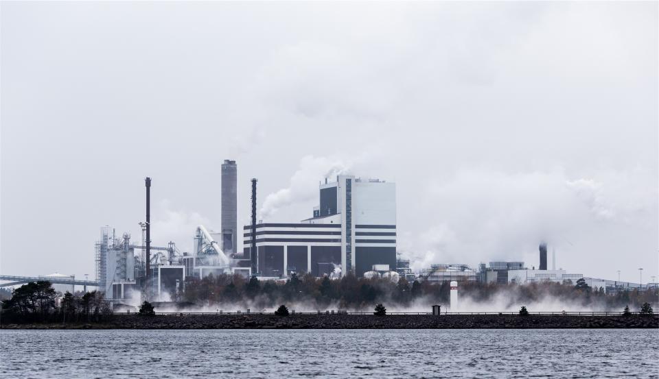 water warehouses smoke industrial factories buildings 