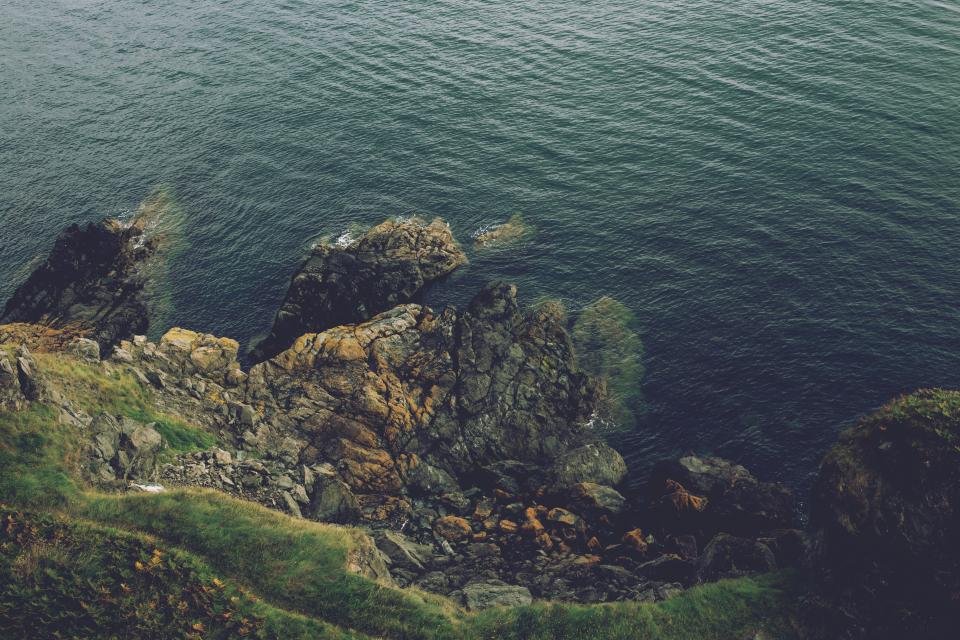 water sea rocks ocean coast cliff 