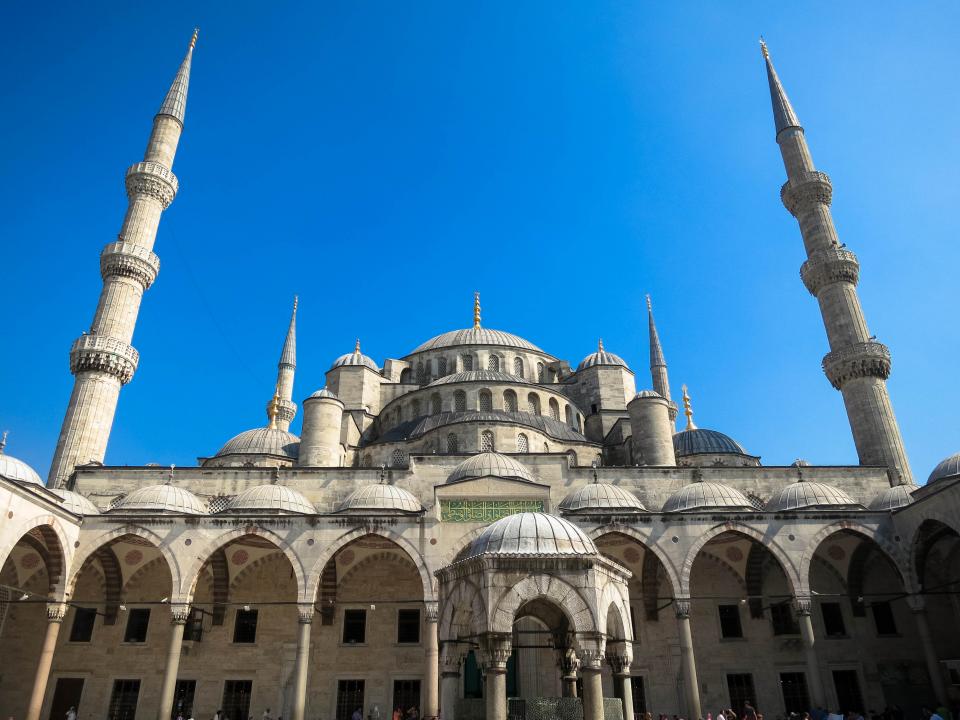 turkey SultanAhmedMosque sky Istanbul culture blue architecture 