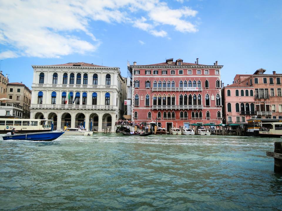 water Venice Italy houses docks city buildings boats architecture 