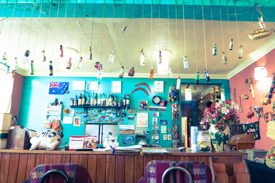 boutique, restaurant, bottles, chairs, counter, shelves, strings, tips, jars