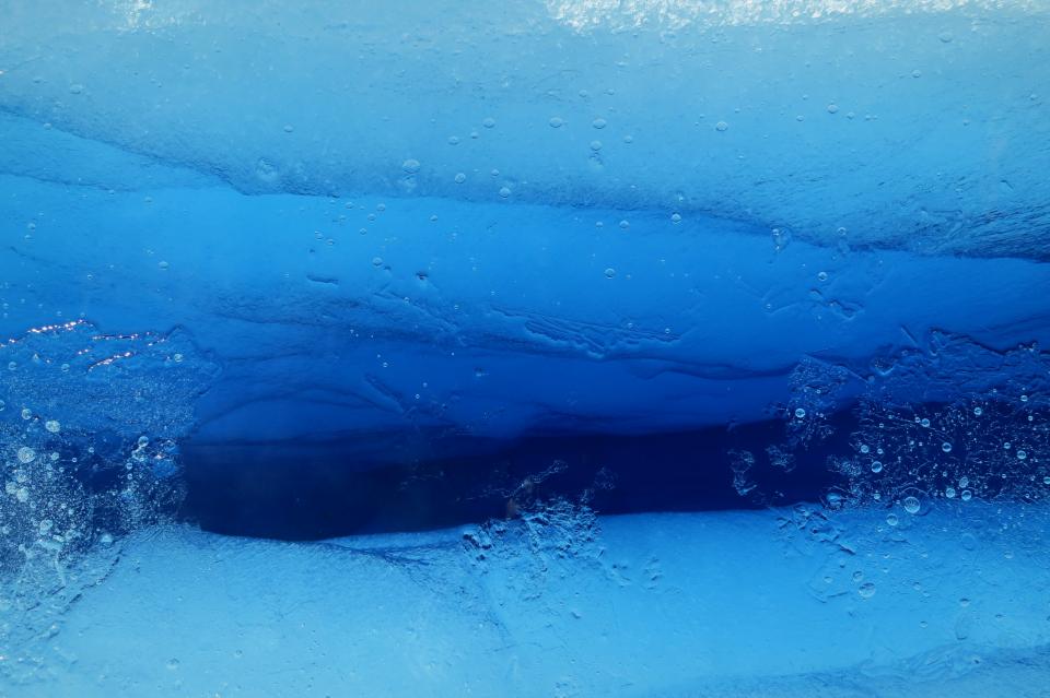 underwater glacier frozen 