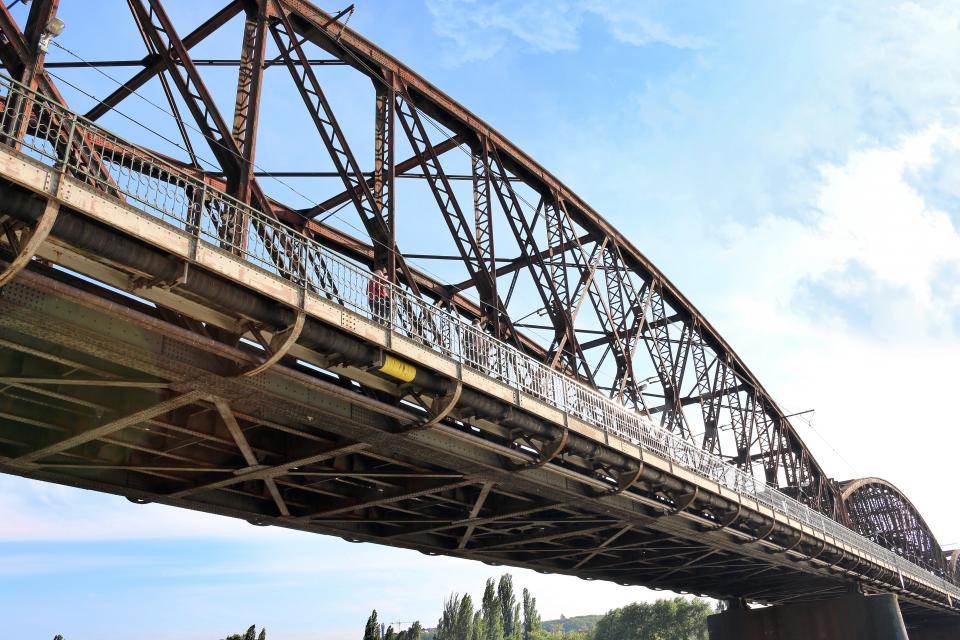steel sky railing Bridge architecture 