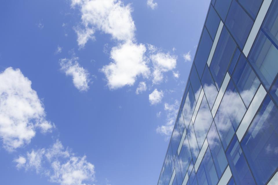 Windows sky glass clouds blue 