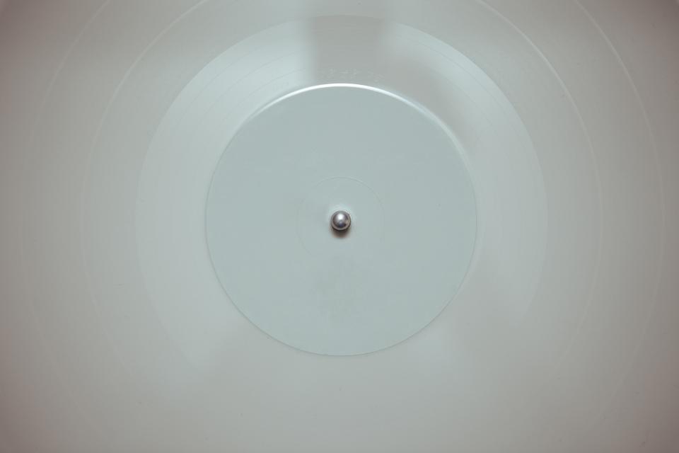white vinyl turntables record music LP DJ audio album 