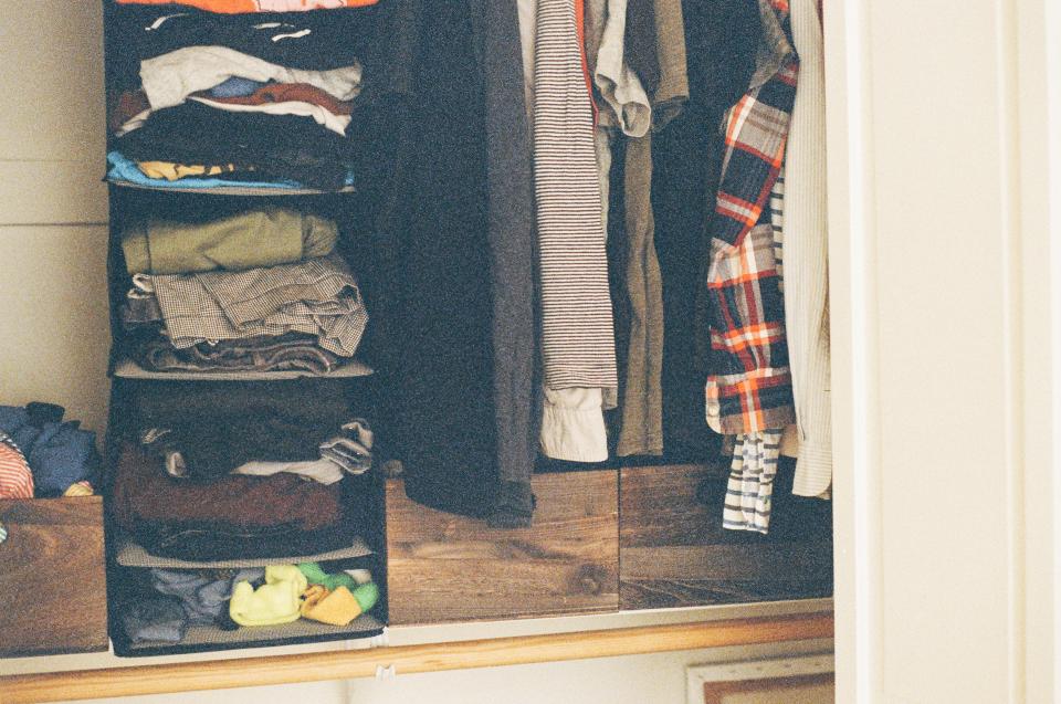 shirts pants drawers clothes closet 