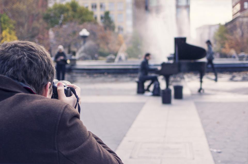 piano, instrument, music, photographer, art, picture, man, street