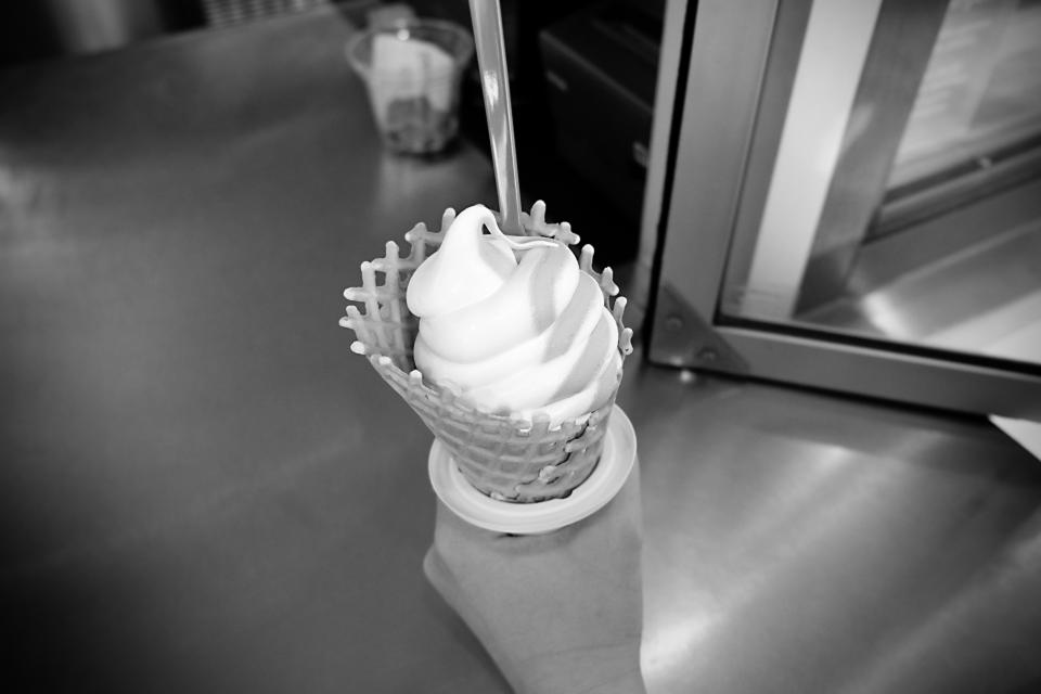 waffle vanilla spoon icecream hand food dessert cone  