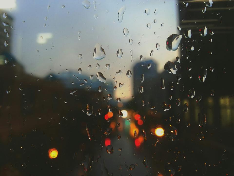 window raining raindrops 