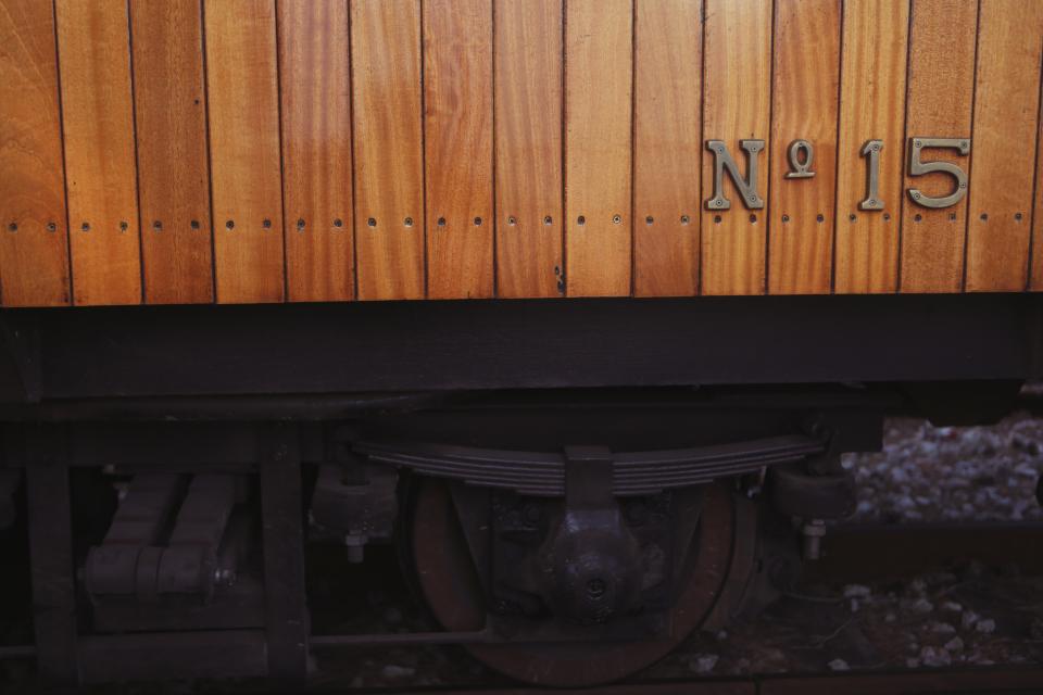 wood wheel train tracks railroad paneling 