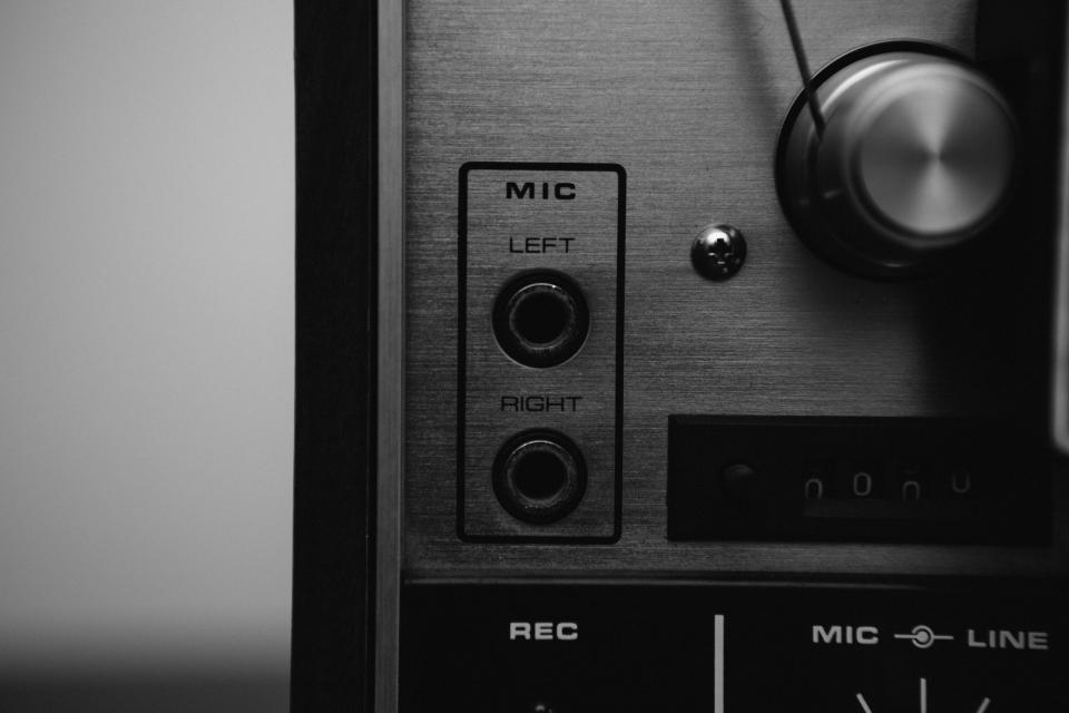 recording music mic knob input equipment audio 