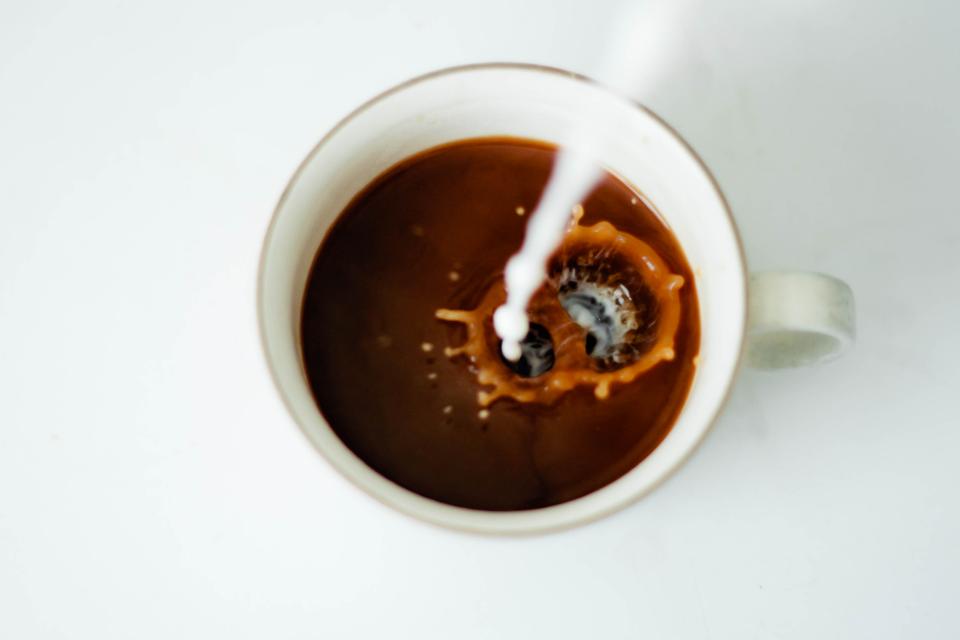 coffee, milk, cream, cup, mug