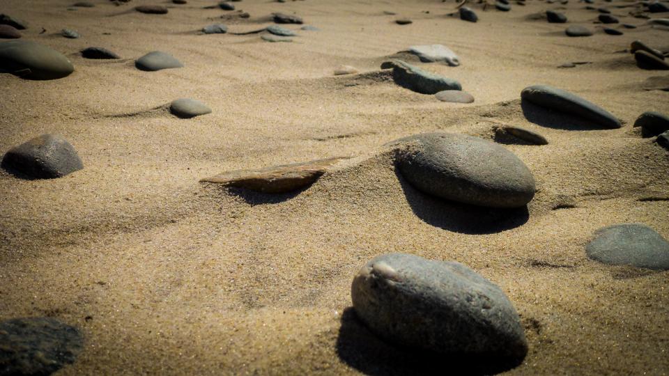 sand rocks beach 