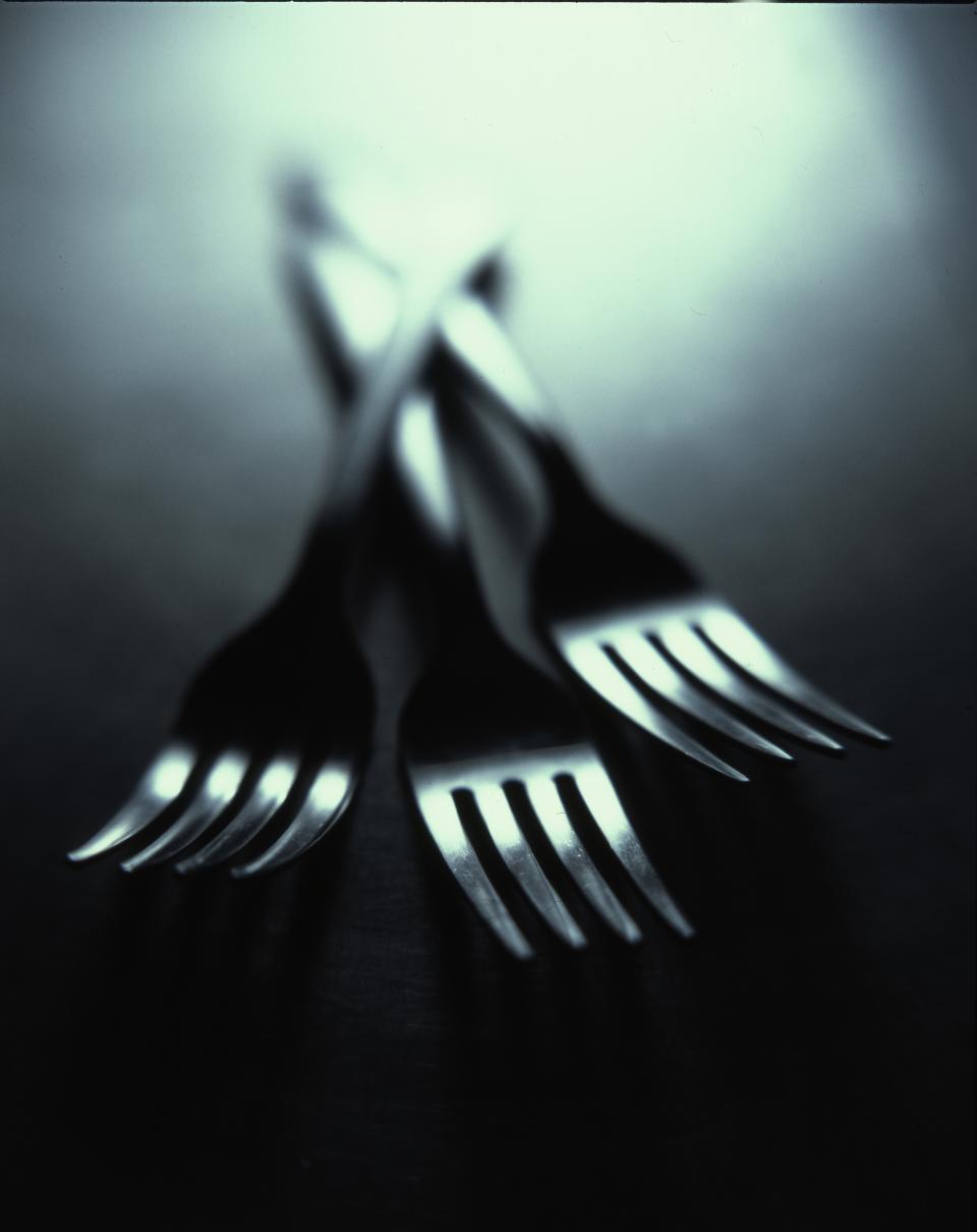 utensils forks dark 