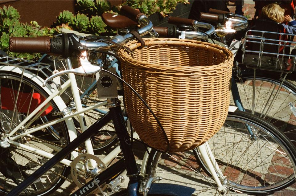 tires seat handlebars frame chains bikes bicycles basket 