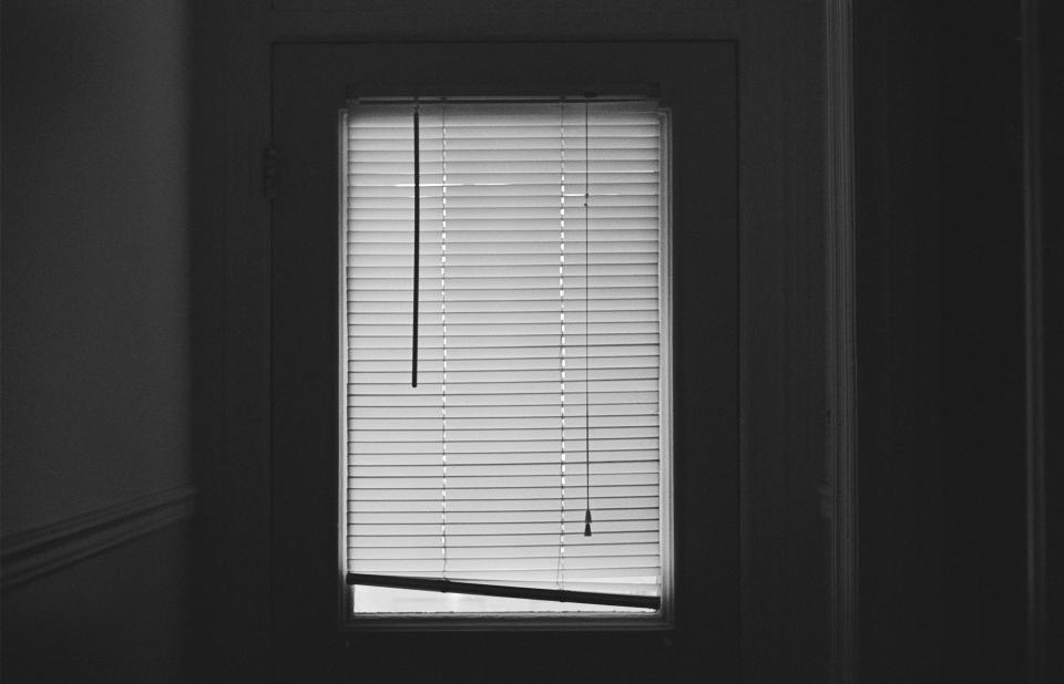 window door blinds blackandwhite 